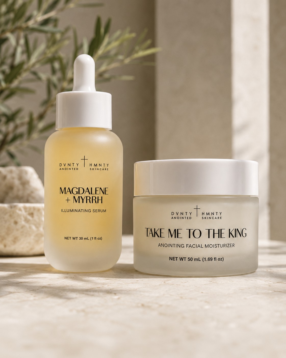The Anointed Collection — Magdalene + Myrrh Illuminating Serum and Take Me to the King Anointing Facial Moisturizer